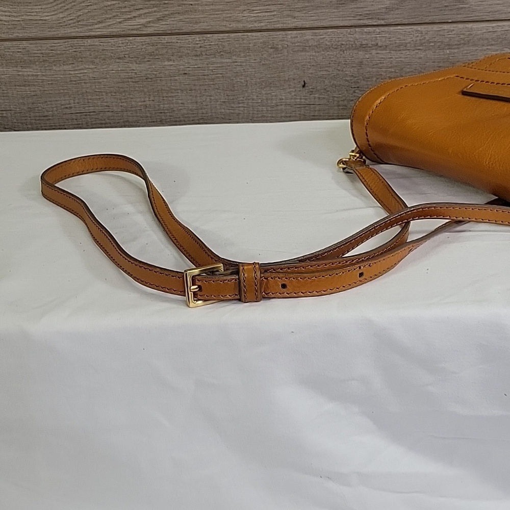 The Bridge Firenze 1969 Brown Leather Crossbody Bag - Picture 6 of 15